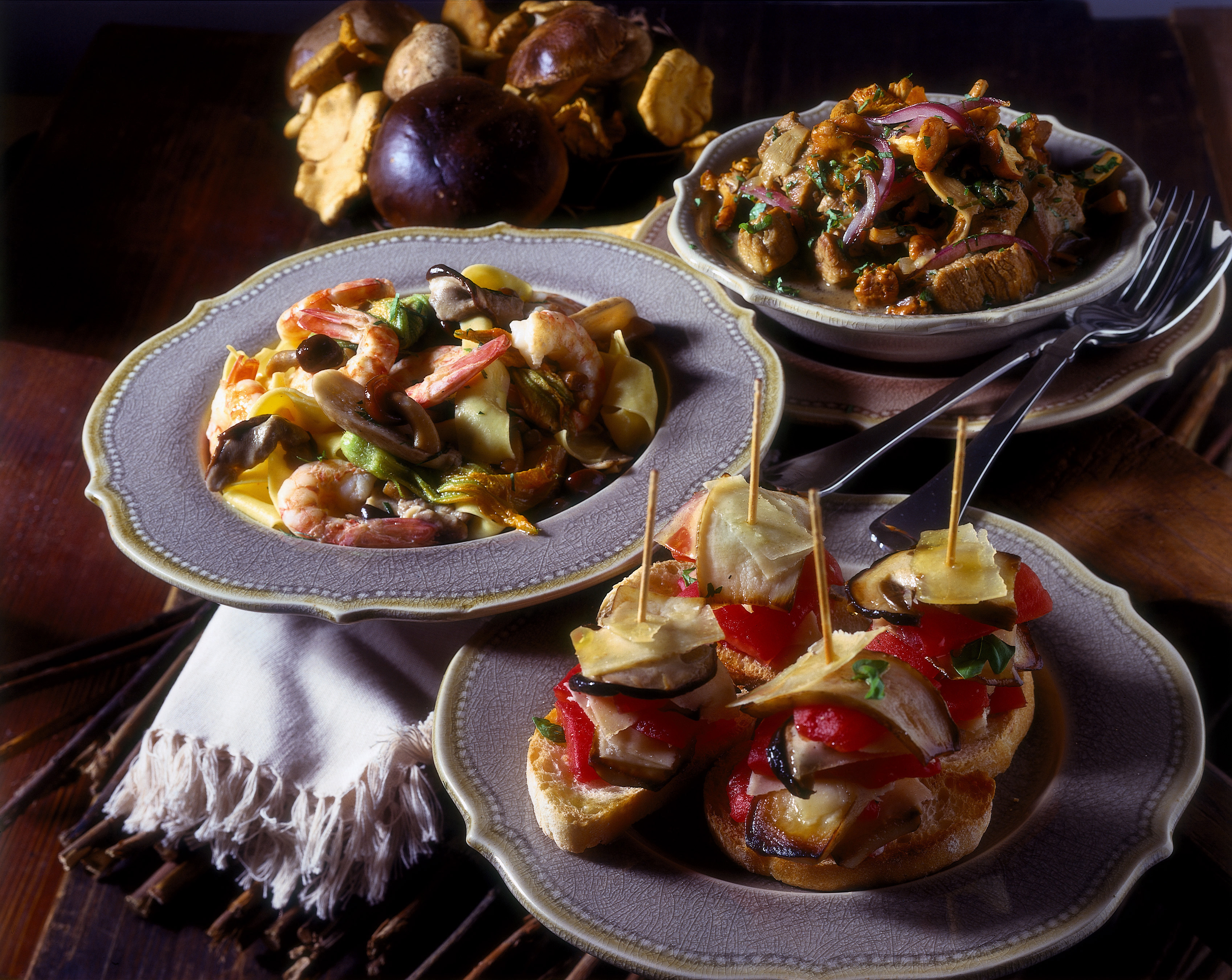Pappardelle con porcini e gamberi ricetta Donna Moderna