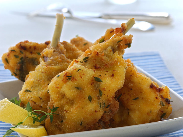 Pollo impanato al timo