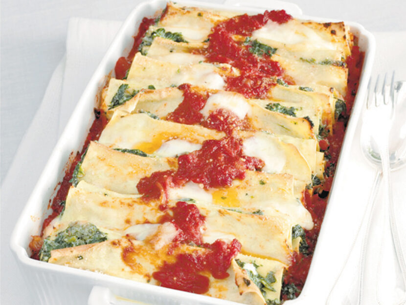 Cannelloni di magro con ricotta e spinaci