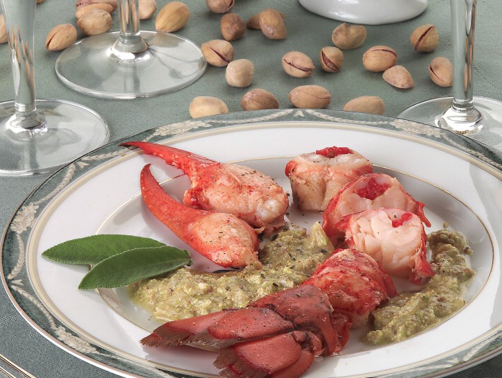 Astice al pistacchio