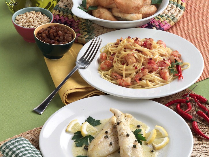 Carbonara di gamberi