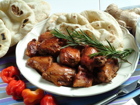 Chapati con pollo tandoori