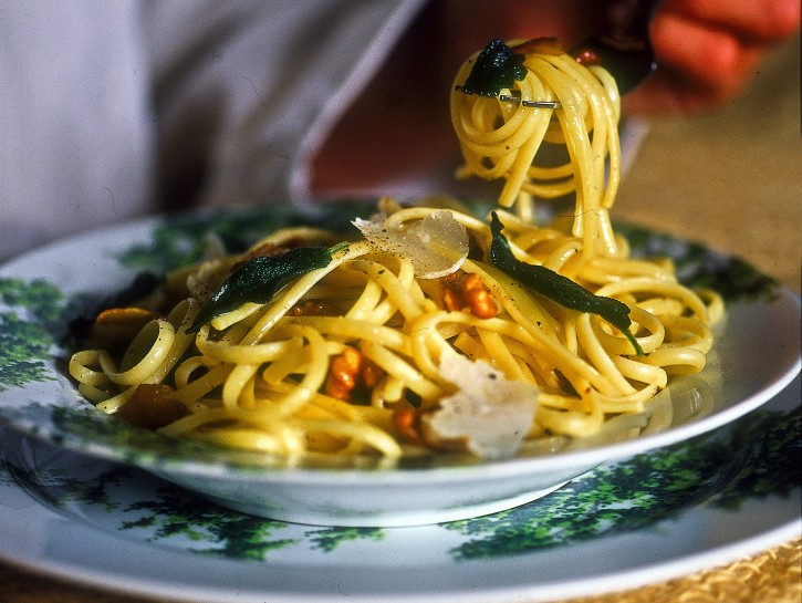 Linguine con castagne e noci
