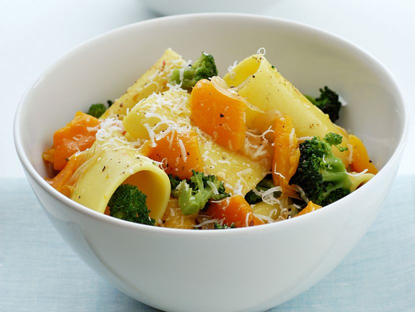 paccheri-con-zucca-e-broccoletti ricetta