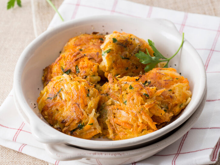 Rosti di carote e patate