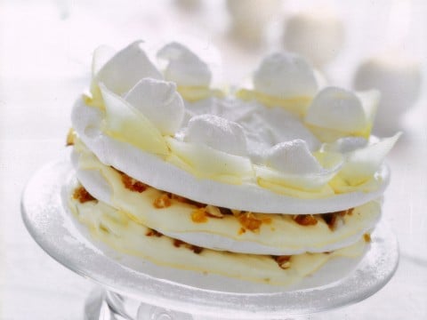 Millefoglie di meringa con crema