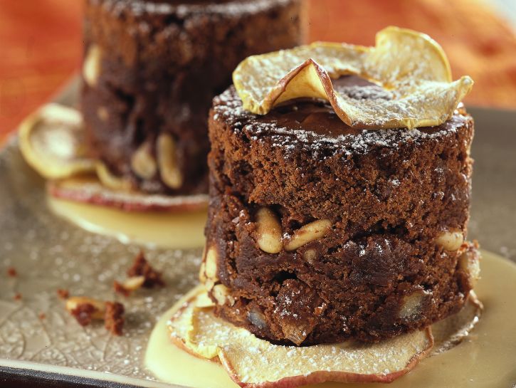 Tortini di cioccolato alle mele secche