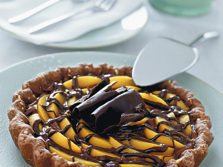 Crostata al mango e cioccolato