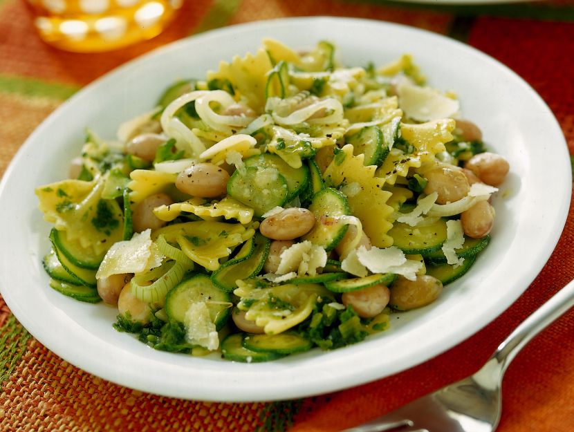 farfalle-con-zucchine-e-fagioli