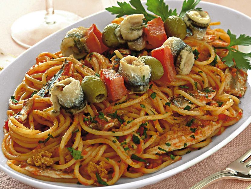 vermicelli-con-spiedini-di-alici foto