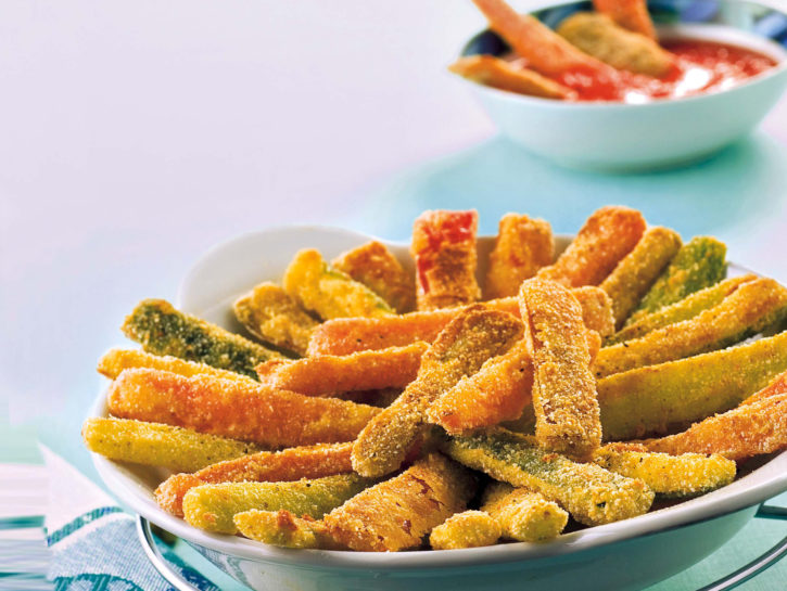 Bastoncini di verdura al forno come fritti