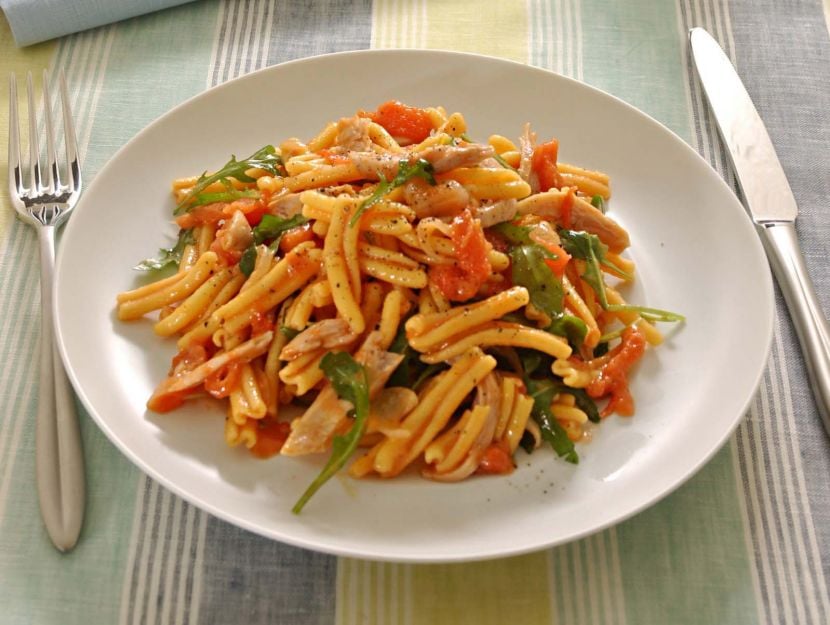 Pasta di mais con sugo di carne