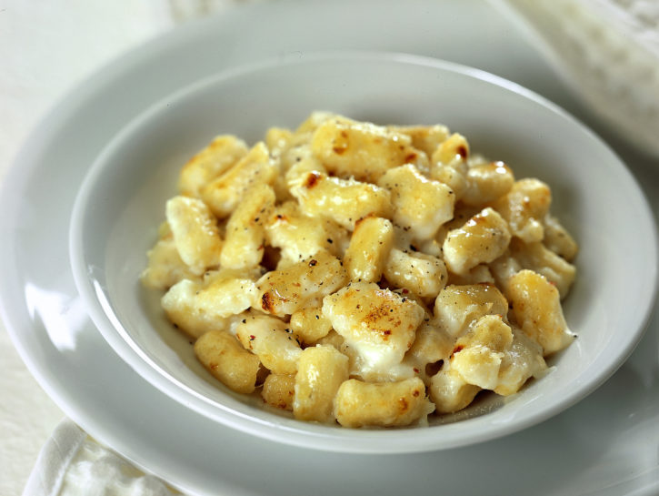 Gnocchetti gratinati di topinambur e patate