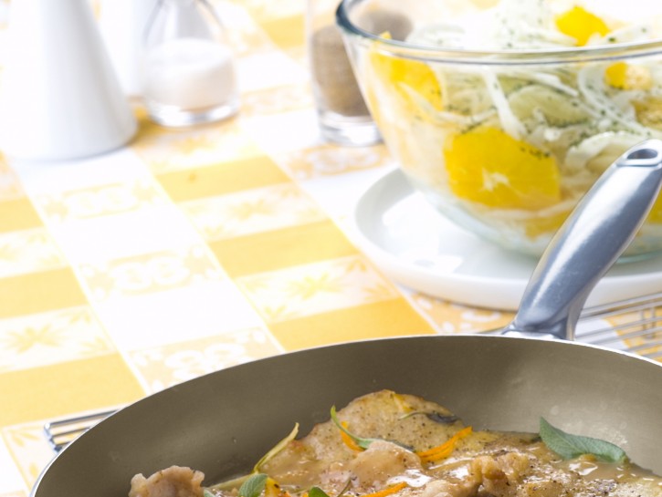 scaloppine-allarancia ricetta