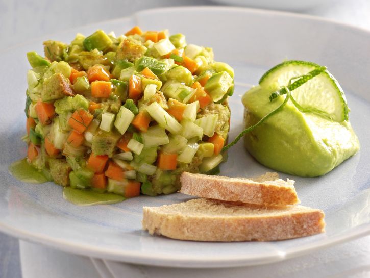 Tartare di verdure allo zenzero