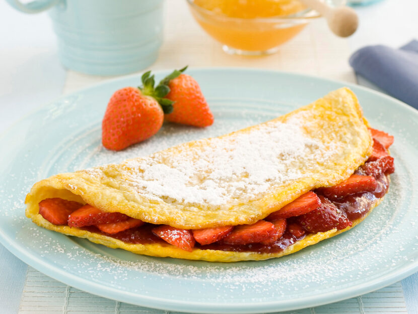 Omelettes alle fragole