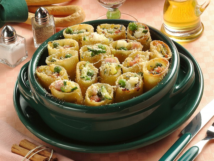 Paccheri ripieni al gratin