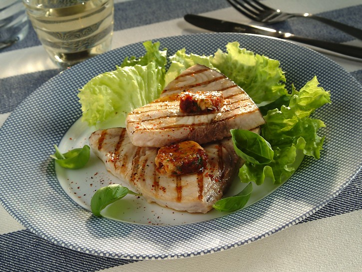 Pesce spada ai pomodori secchi