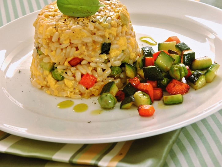 Tortini di riso con verdure