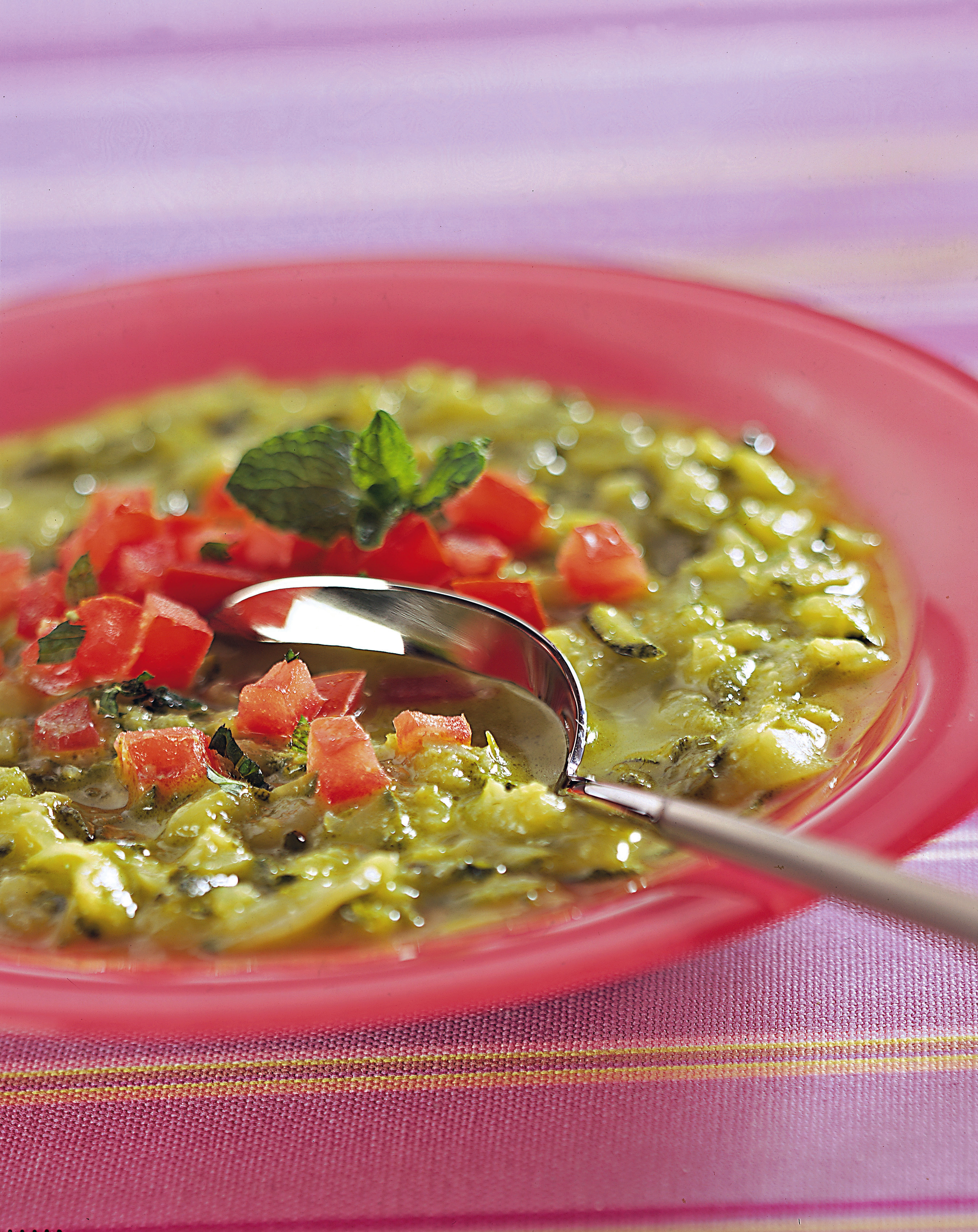 Ricetta Crema di zucchine alla menta con dadolata di ...