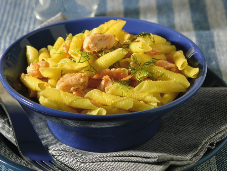 Garganelli con il salmone