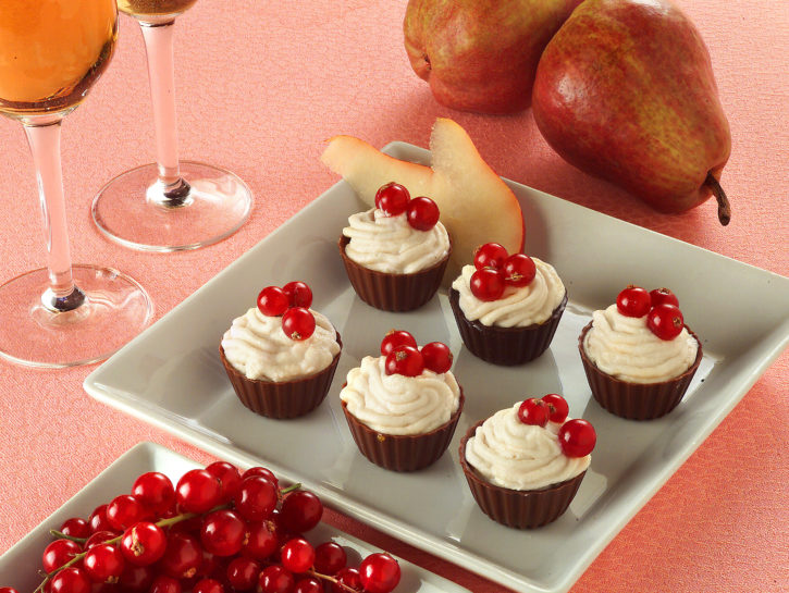 Mousse di pere nel guscio
