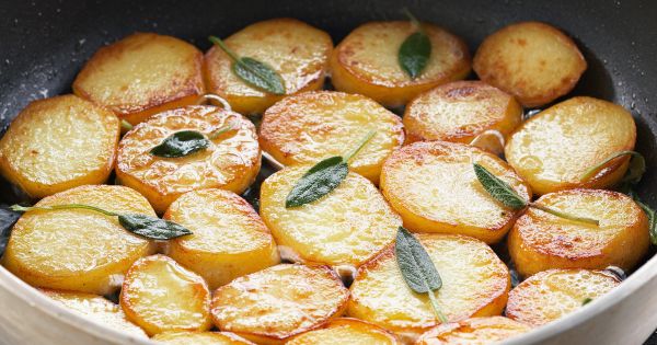 Patate rondelle padella