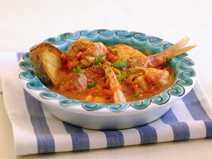 Zuppa di pesce in forno