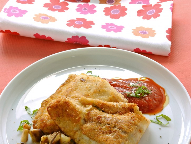 Parmigiana di pesce e melanzane