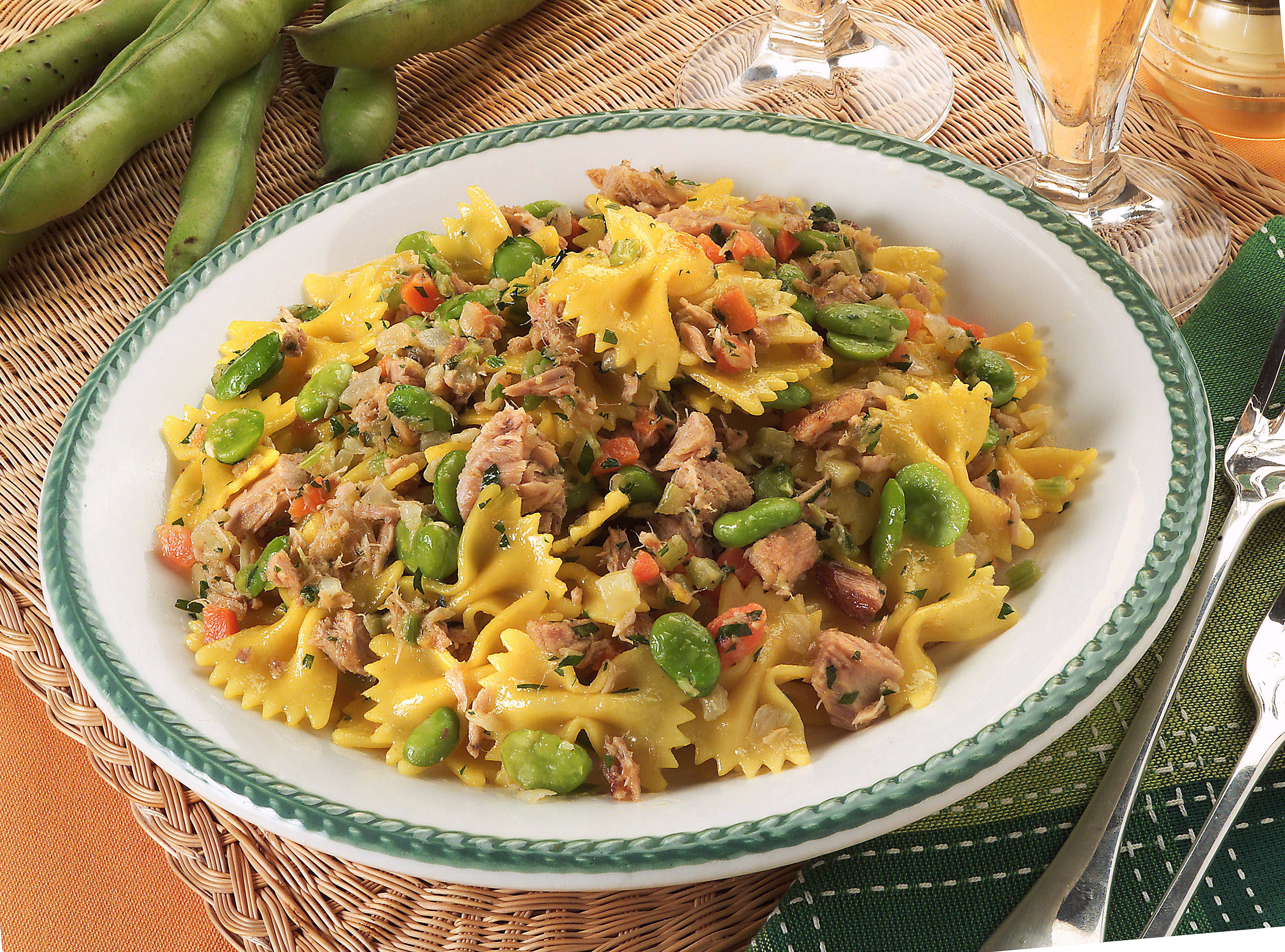 Ricetta Farfalle tonno e fave - Donna Moderna