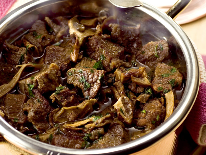 Spezzatino di manzo ai funghi