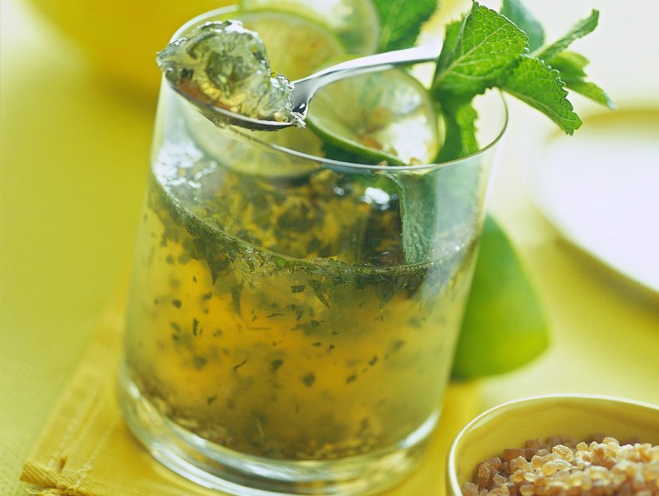 Gelatina morbida di lime al Mojito