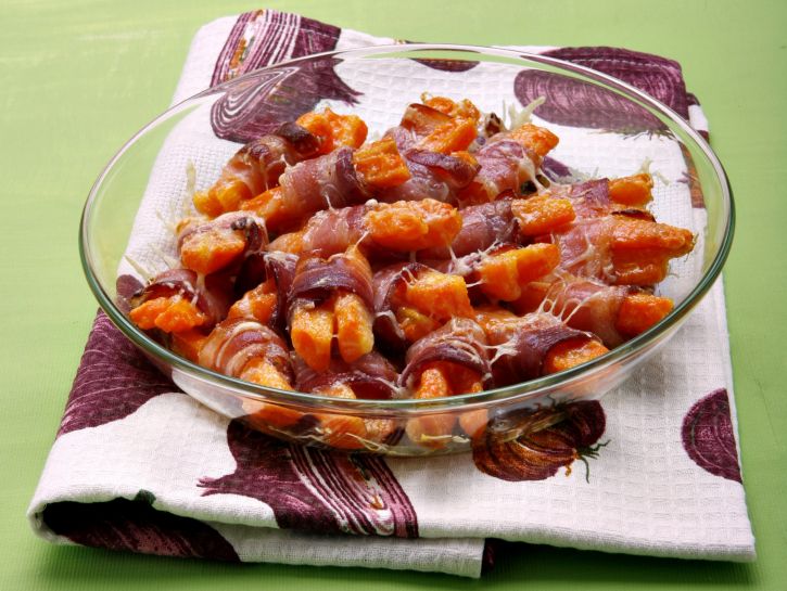 Carote con pancetta