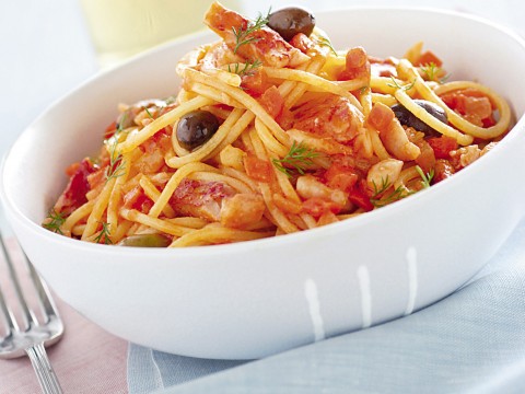 Pasta con ragù di triglie
