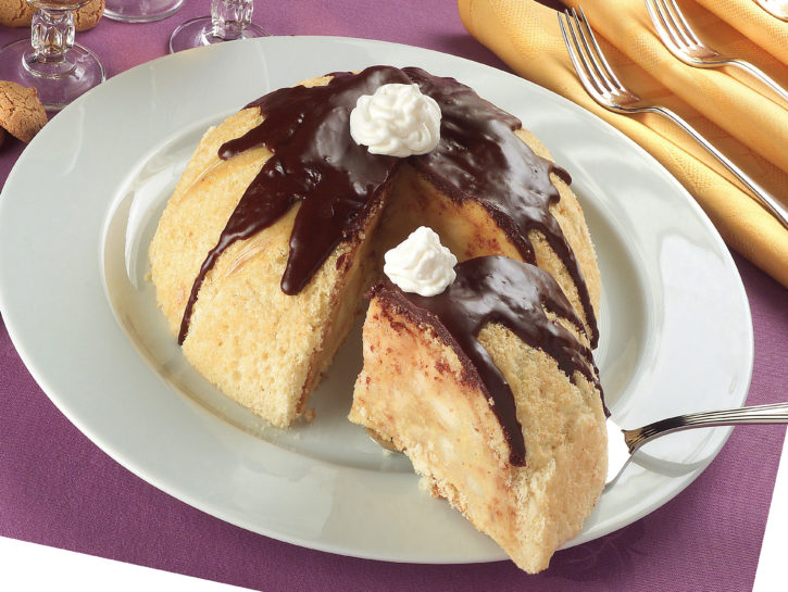 Zuccotto di pere alla grappa