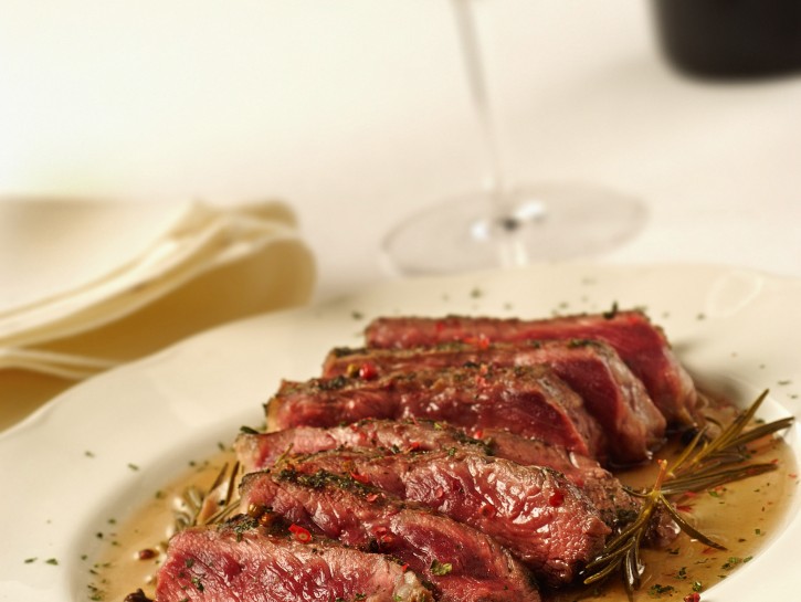 Tagliata al vino rosso