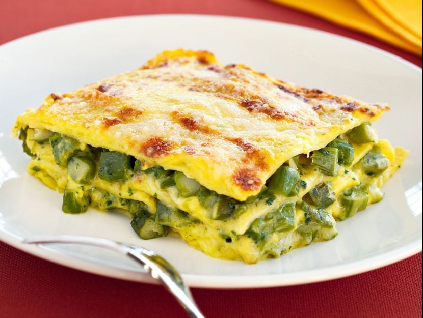 ricetta lasagna-allo-zafferano-con-gli-asparagi