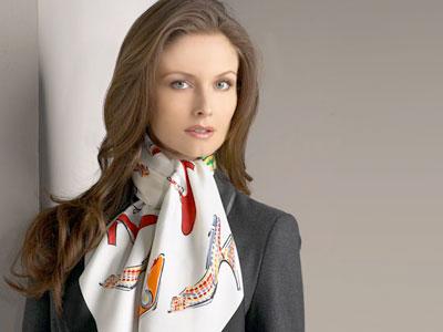 Etro Foulard in seta stampata Bianco - Donna | VIETTI Online Store