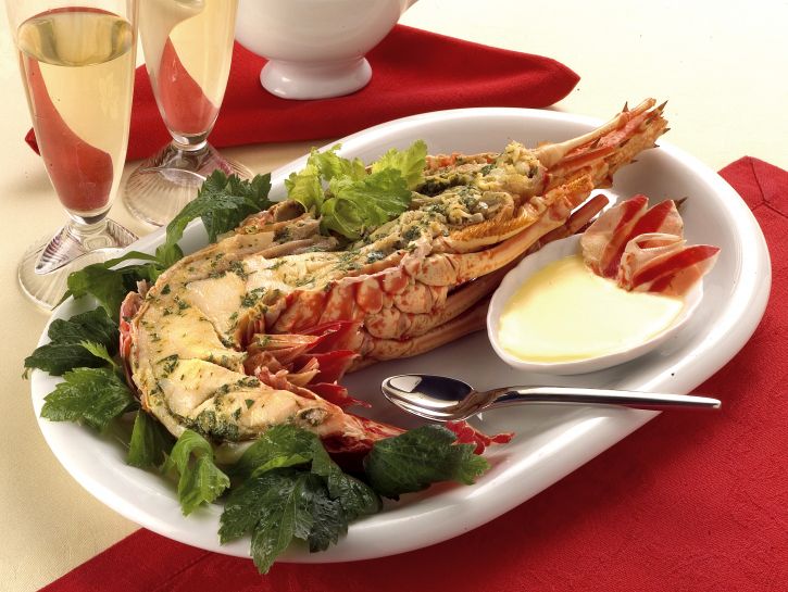 Aragosta in salsa al Cognac