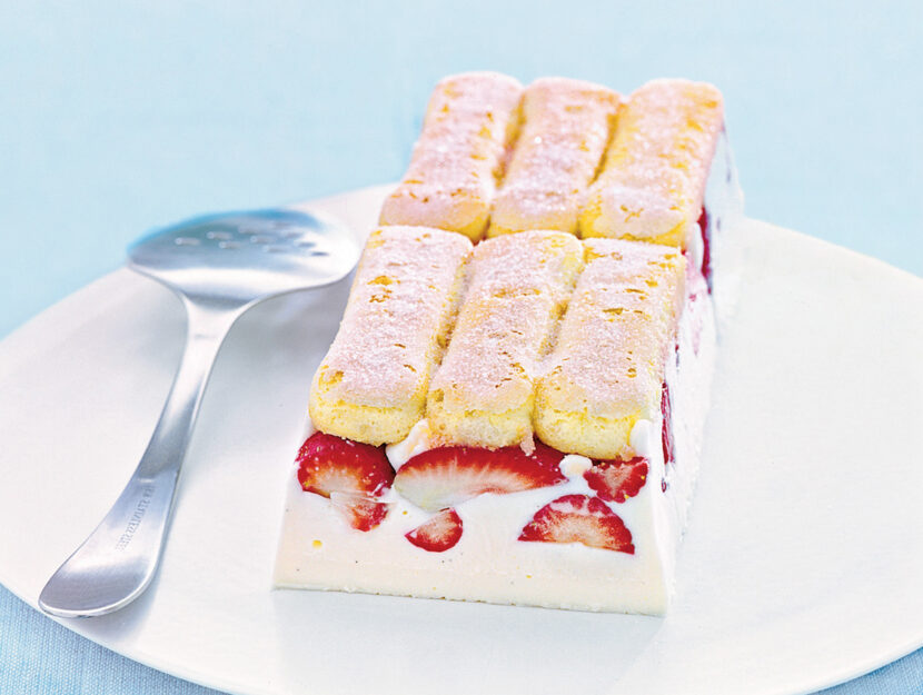 Semifreddo alle fragole e mascarpone