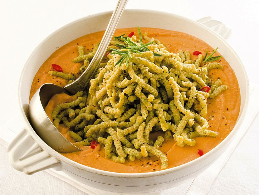 ricetta passatelli-verdi-alla-crema-di-ceci