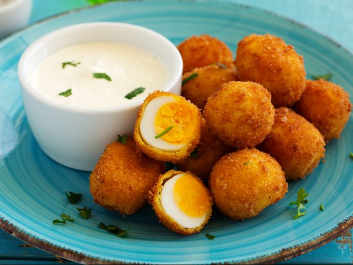 Uova di quaglia fritte