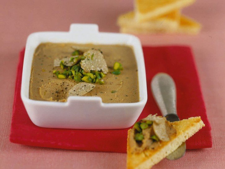 Patè di Natale al Porto e pistacchi raffinato