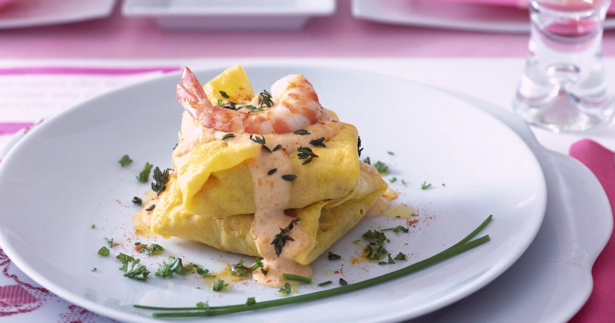 Ricetta Crèpes con ragù di scampi e gamberi Donna Moderna