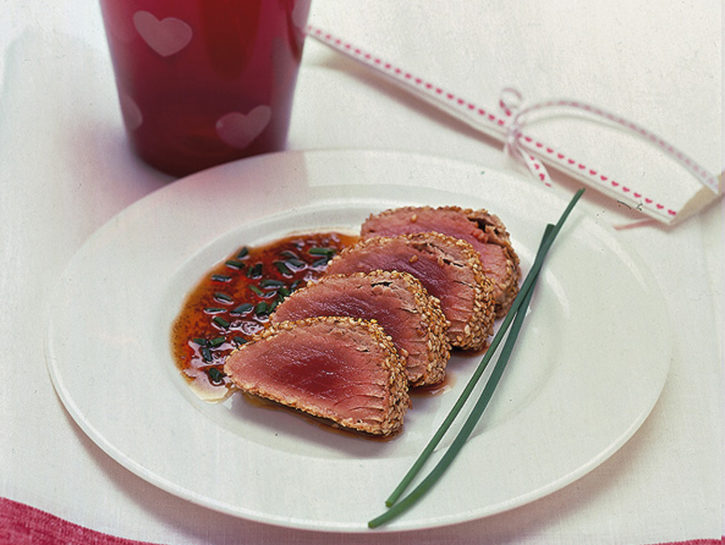 Filetto di tonno al sesamo