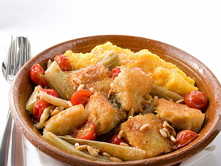 Baccalà con cardi gobbi