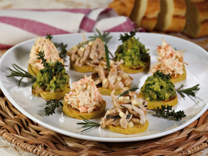 Tris di crostini