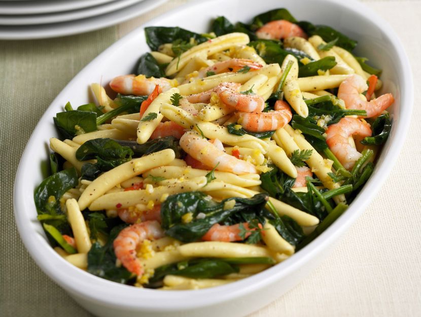 maccheroni-con-spinaci-e-gamberi