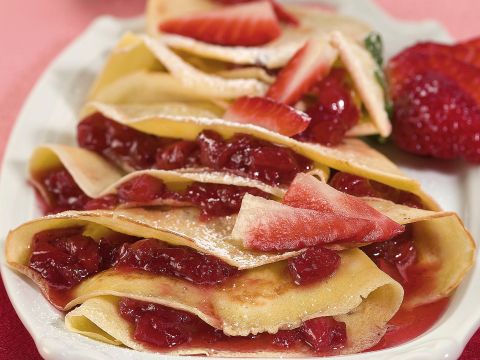 Crèpes alle fragole