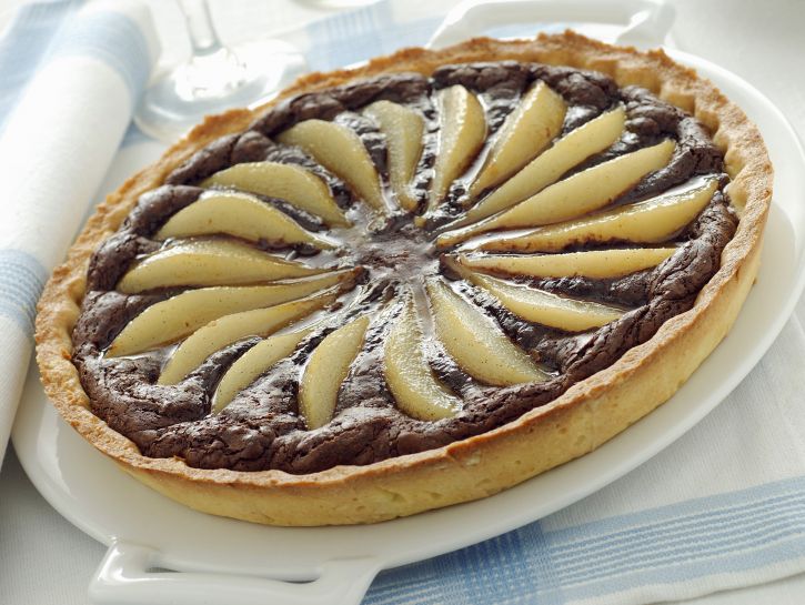 crostata-di-cioccolato-e-pere immagine